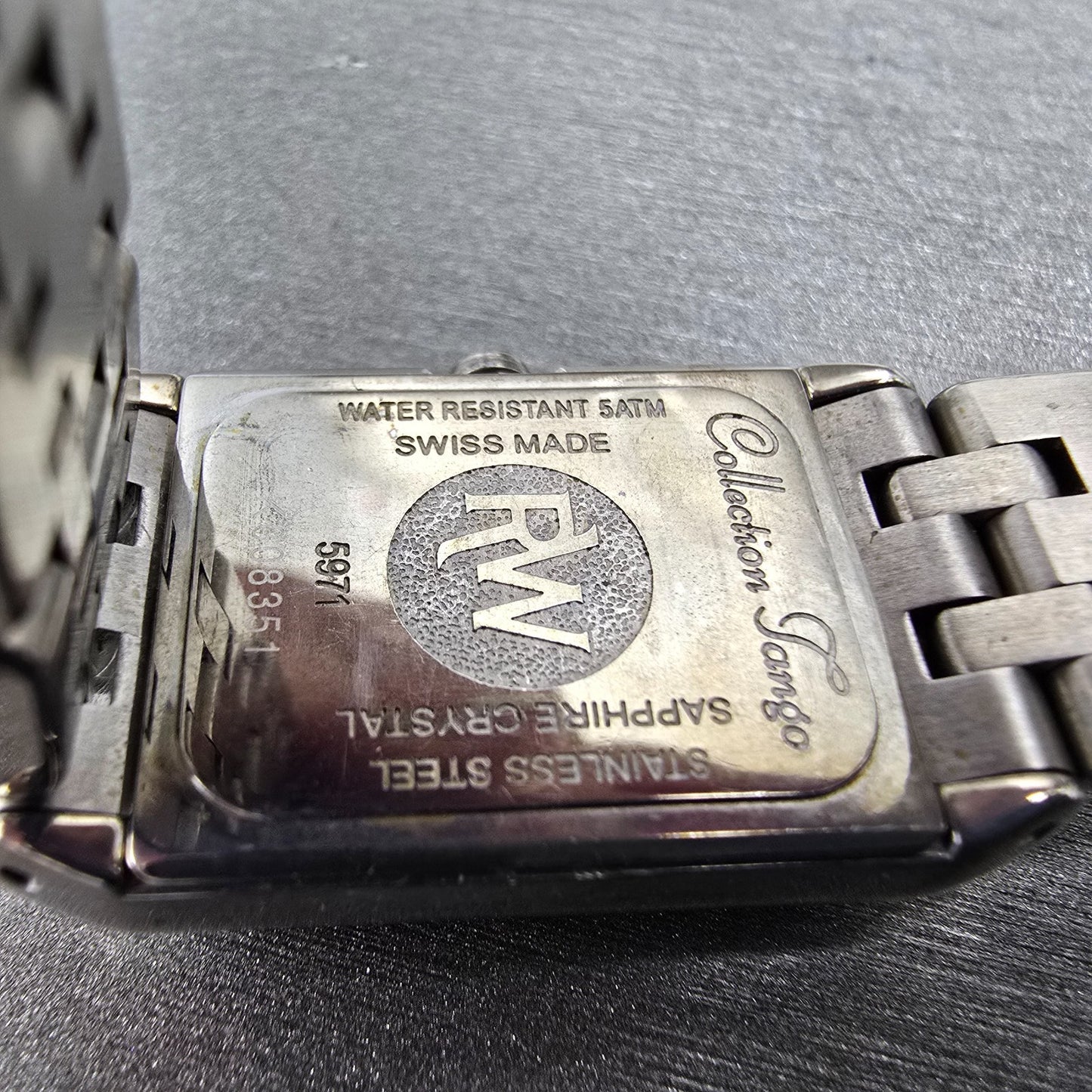 Raymond Weil Tango Watch 19mm MOP Dial Silver Tone Rectangle 5971 New Battery FG9