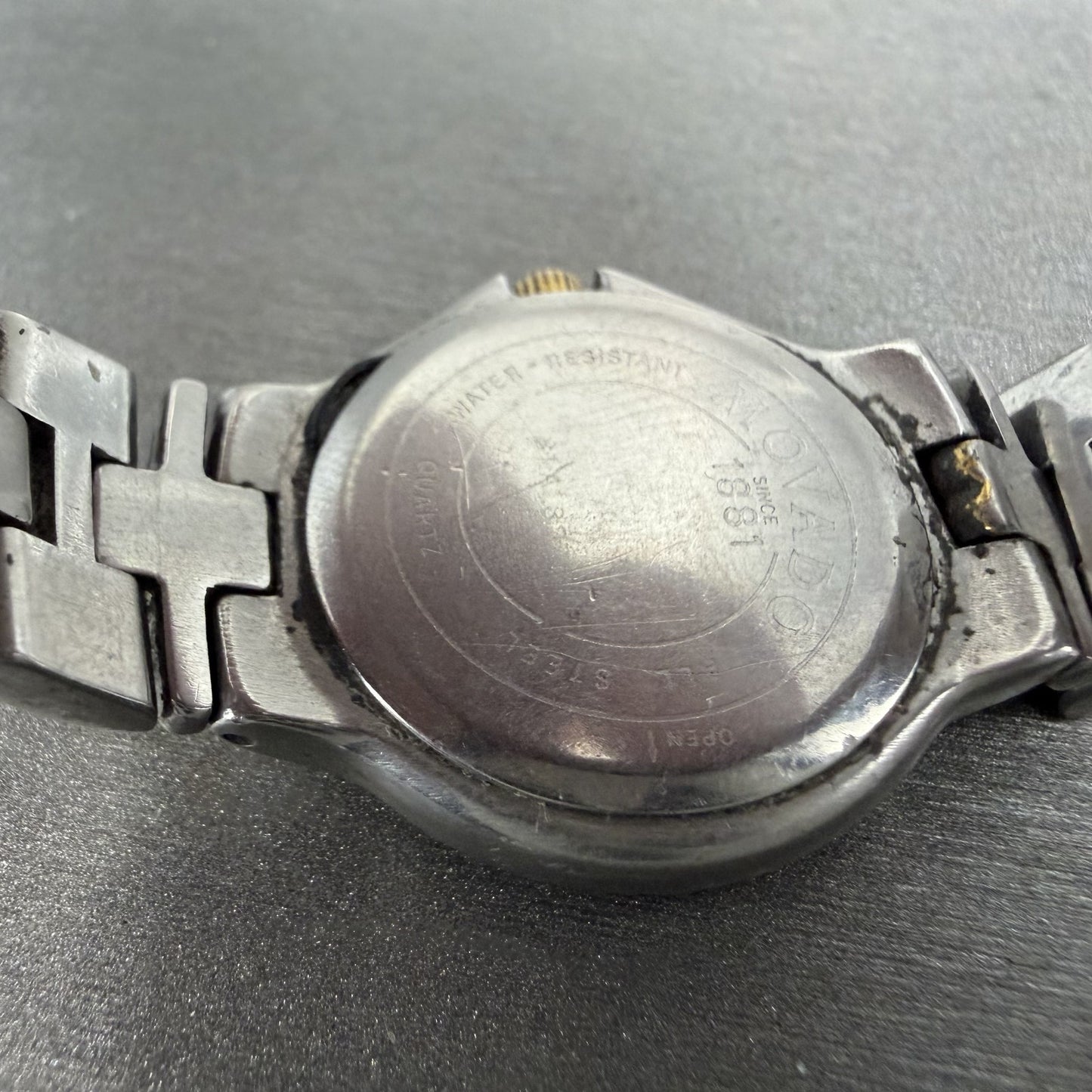 Movado Museum Watch Women 26mm Black Dial Two Tone Round 81.A1.827 New Battery9