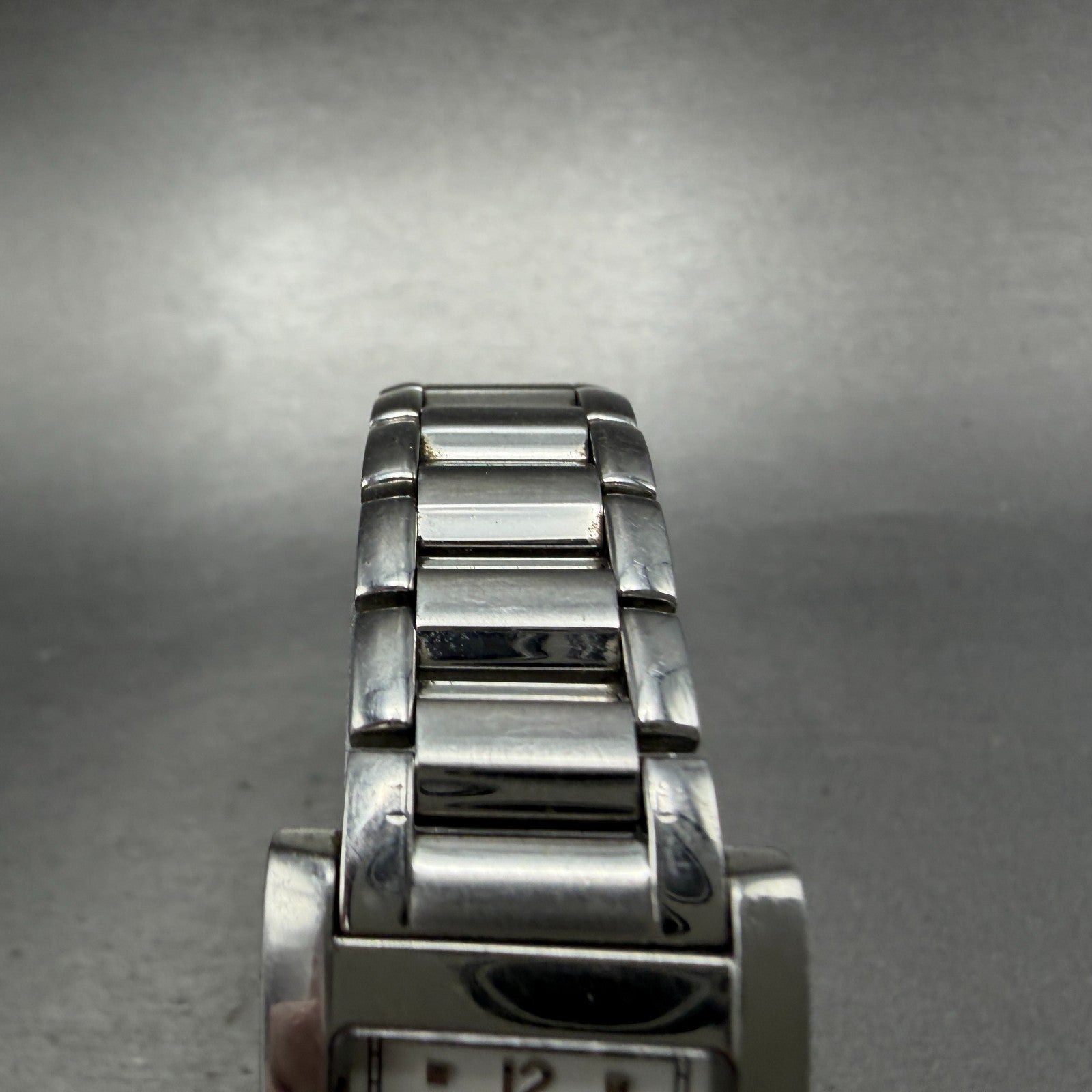 Bulova Tank Watch Women 21mm White Dial Silver Tone Rectangle 96L42 New Battery4