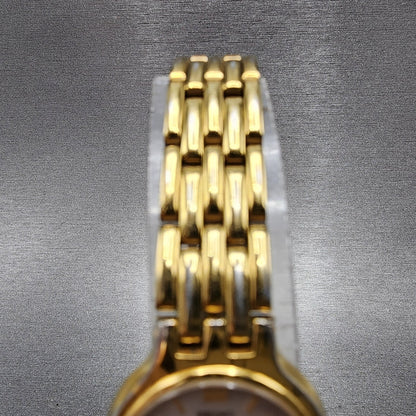 Seiko Watch Women 22mm White Dial Gold Tone Round 1n00-0a99 New Battery