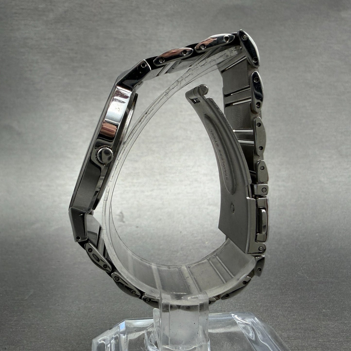 Technos Watch Men 33mm Silver Dial Silver Tone Round TBM674 New Battery6