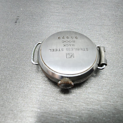 Seiko Chronometer Watch Women 22mm White Dial Silver Tone Manual Wind Runs9