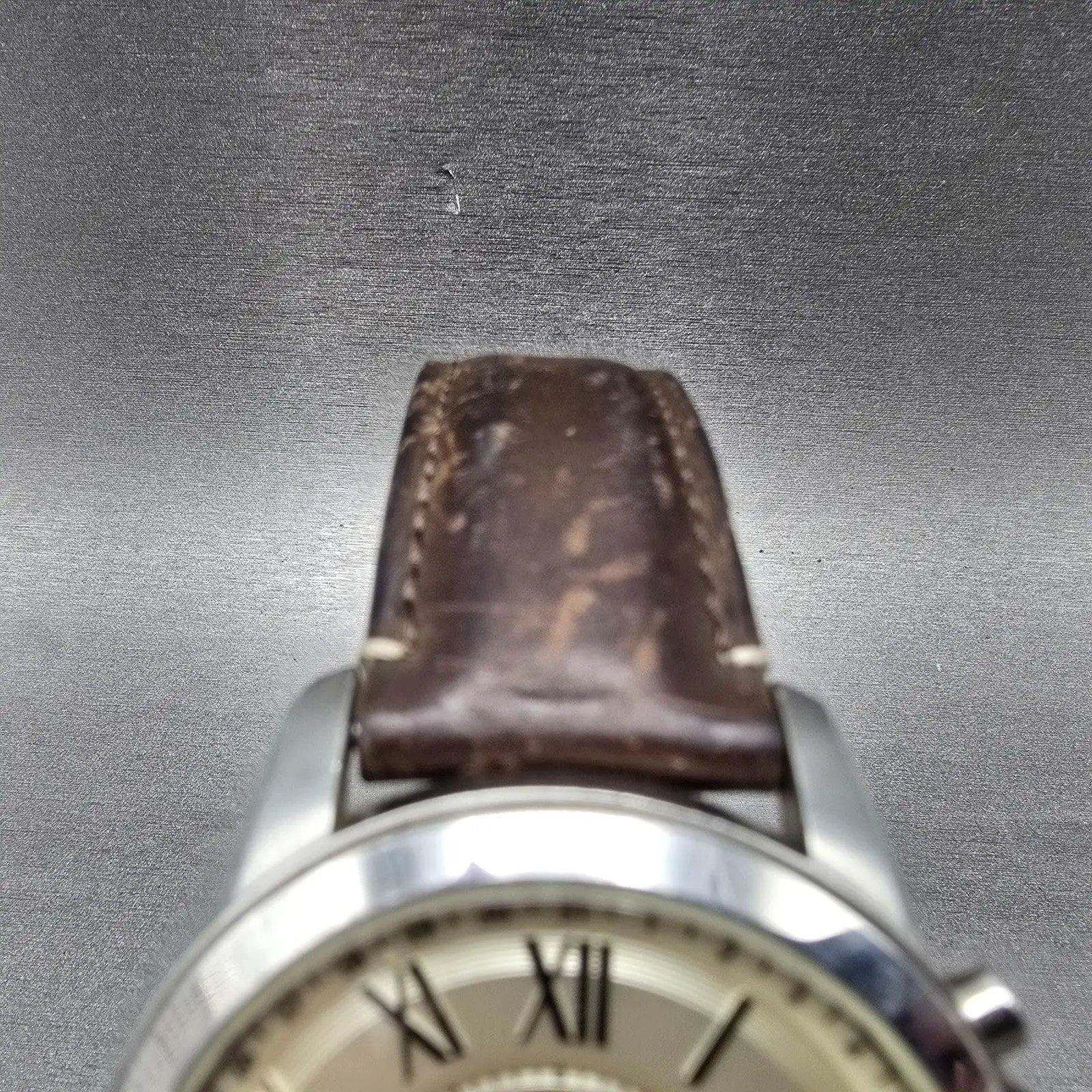 Fossil Q Grant Watch Men 44mm Cream Dial Stainless Steel FTW118 Round New Batt4