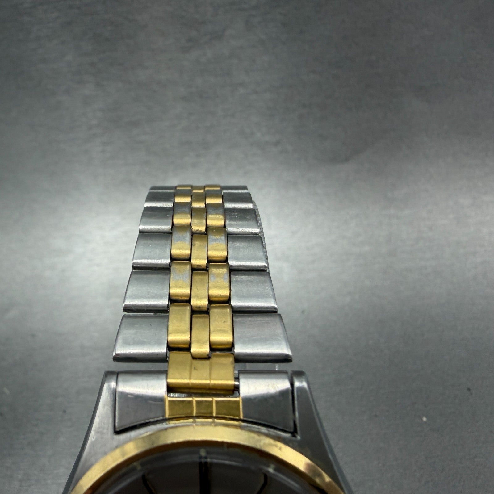 Seiko SQ Watch Men 34mm Silver Dial Two Tone Daydate Round 5H23-7009 New Battery4