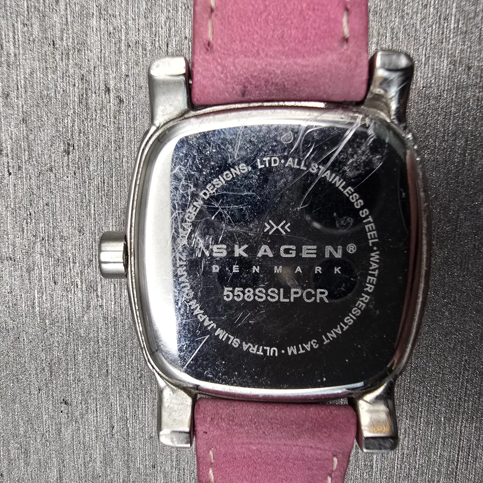 Skagen Watch Women 30mm MOP Dial Silver Tone Daydate Gemmed 558SSLPCR New Batt10