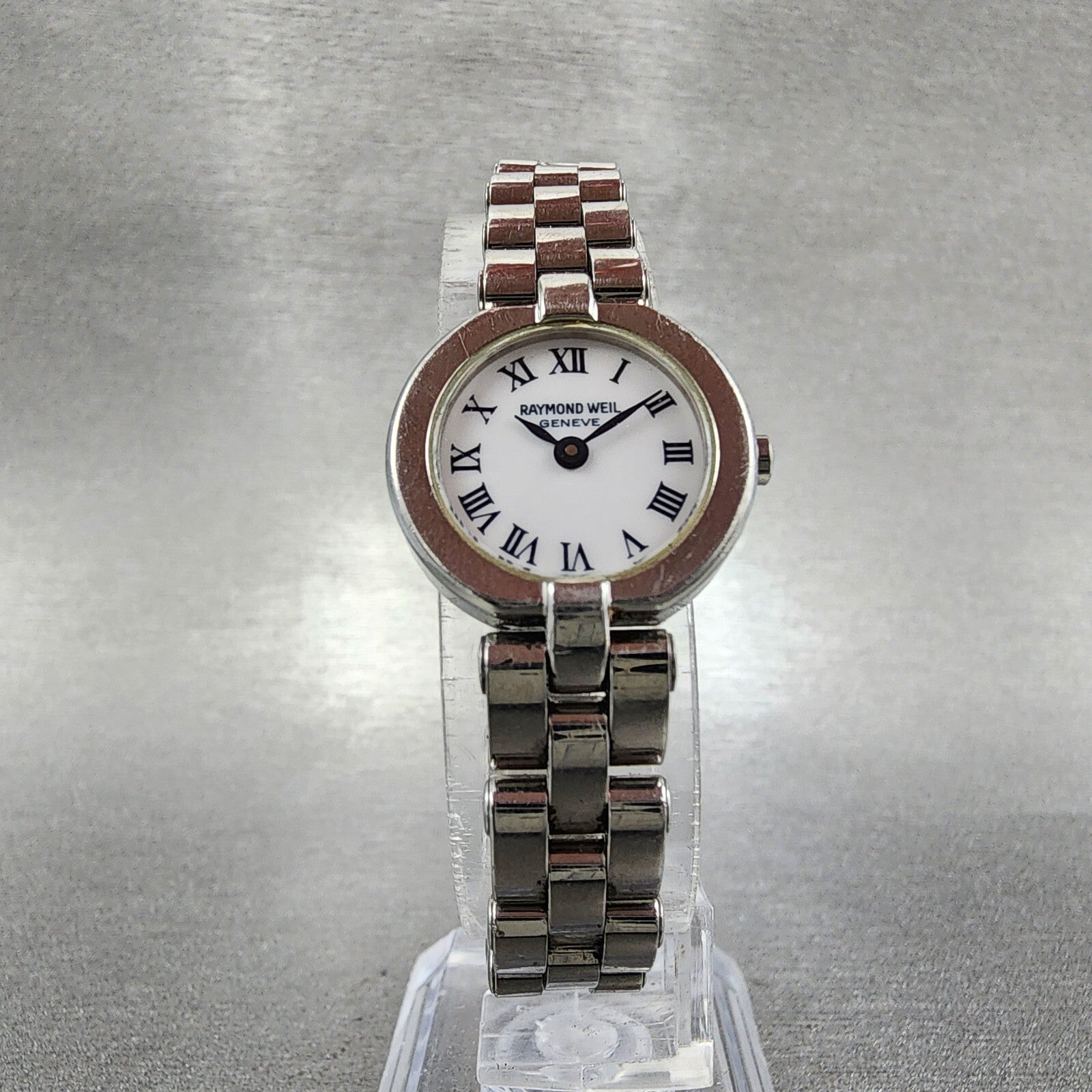 Raymond Weil Watch Women 21mm White Dial Silver Tone Round 5817 New Battery5