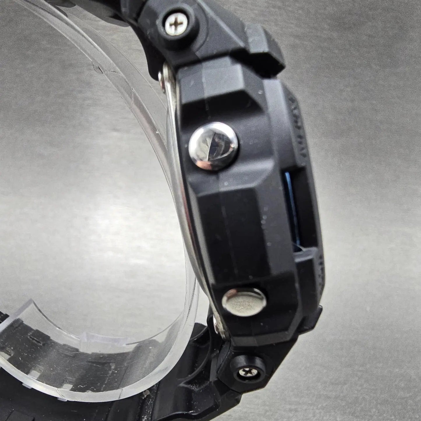 Casio G-Shock AWG-M100A Watch Men 47mm Black Blue Alarm Chrono Solar Works3
