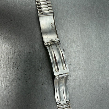 Seiko SQ Bracelet 18mm Stainless Steel Gold Tone Tri Folding Clasp Vintage Japan15