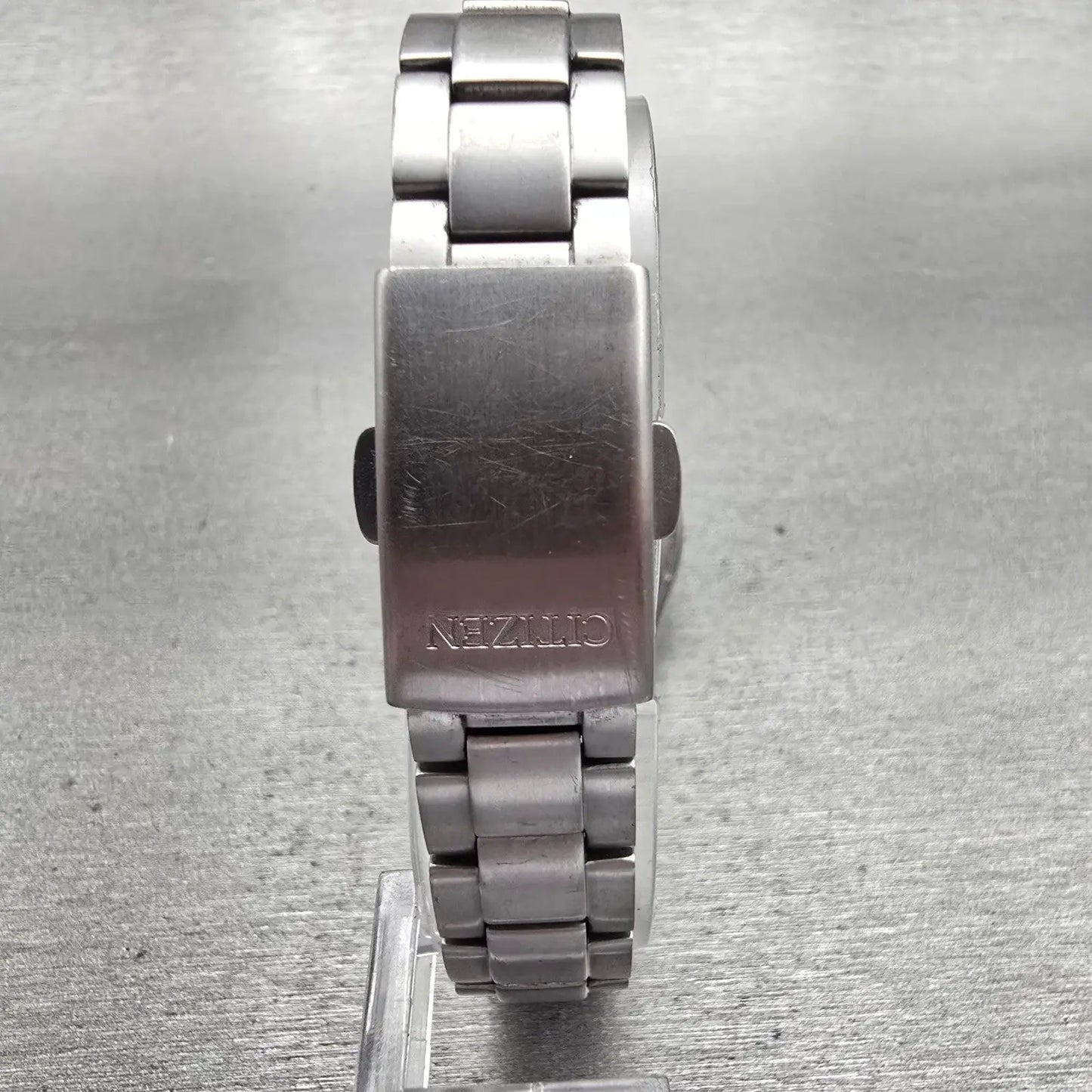 Citizen Eco-Drive Watch Women 27mm Black Dial Titanium Date E011-S068479 Works7