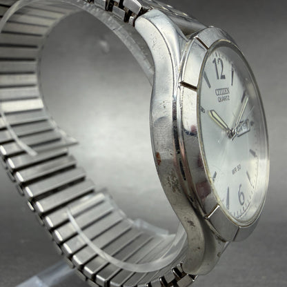 Citizen Watch Men 37mm Silver Dial Silver Tone Daydate Round 2500-S047412 NewBat3
