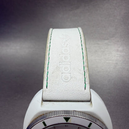 Adidas Stan Smith watch Men 45mm White Dial White Tone Round ADH2931 New battery4