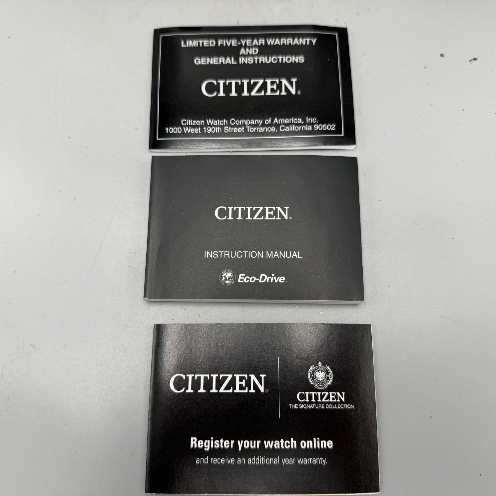 Citizen Presentation Watch Box Case Black Cardboard Round 2010's Eco-Drive1