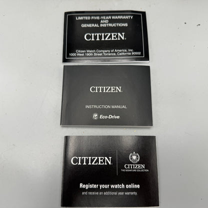 Citizen Presentation Watch Box Case Black Cardboard Round 2010's Eco-Drive1