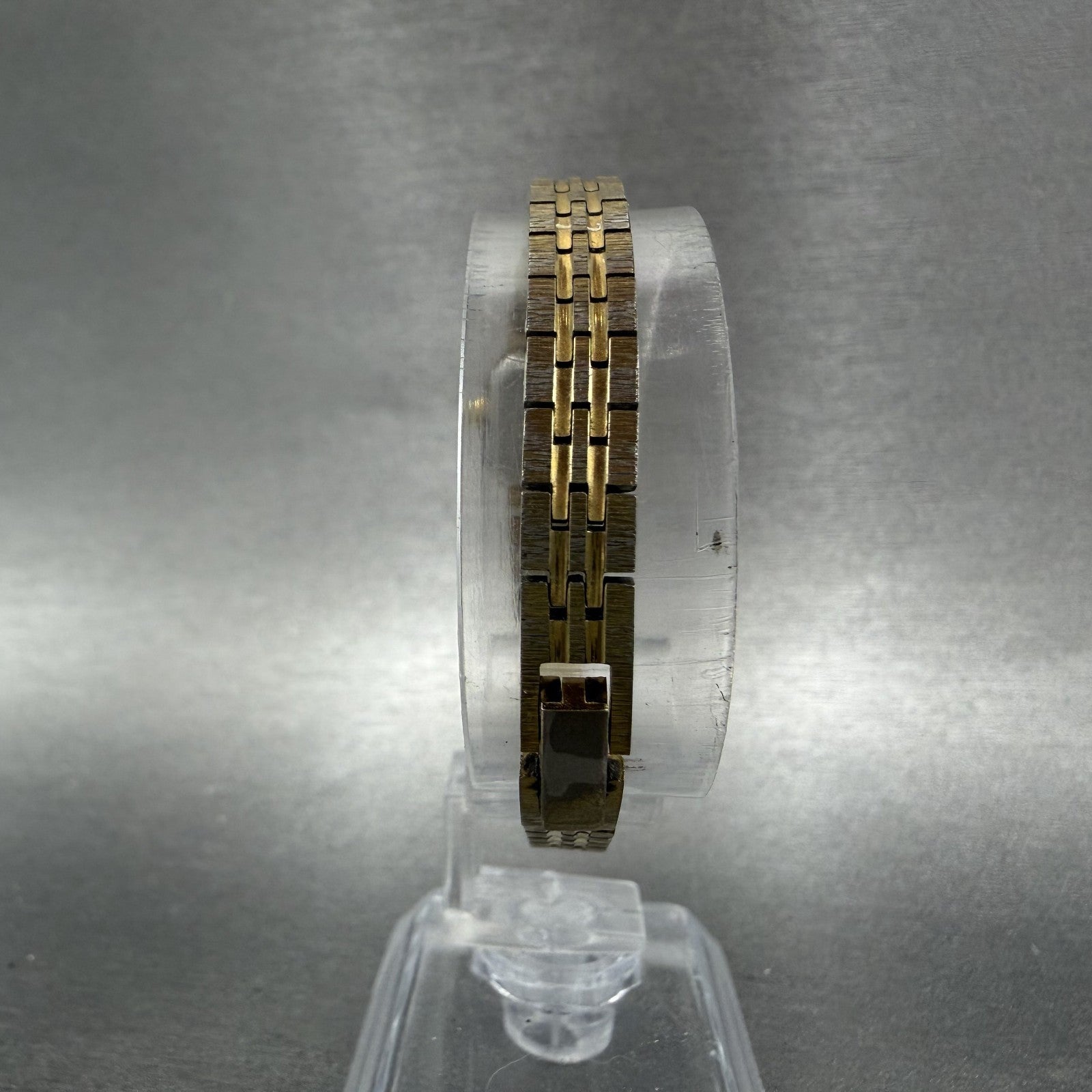 Citizen CQ Tank Watch Women 13mm Champagne Dial Gold Tone Octagon New Battery BA7