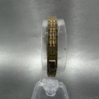 Citizen CQ Tank Watch Women 13mm Champagne Dial Gold Tone Octagon New Battery BA7