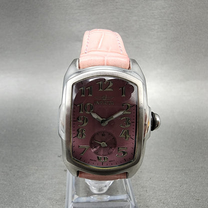 Inivcta Baby Lupah Watch Women 29mm Pink Dial Steel Rectangle 2152 New Battery0