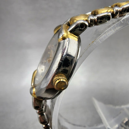 Bulova Watch Women 21mm White Dial Two Tone Oval Heart Links 98P11 New Battery2