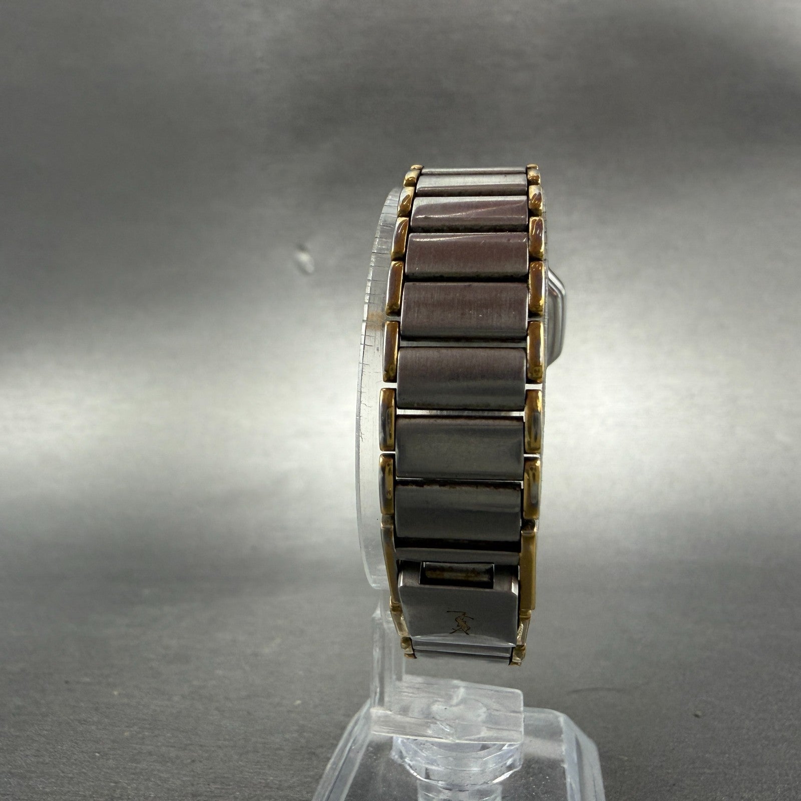 Yves Saint Laurent Watch Women 25mm Black Dial Two Tone Octagon 2200-222377 PART8