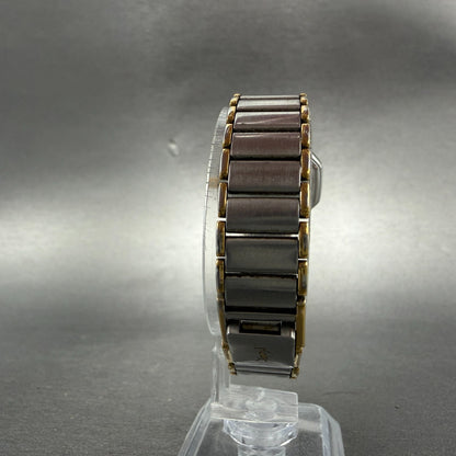 Yves Saint Laurent Watch Women 25mm Black Dial Two Tone Octagon 2200-222377 PART8