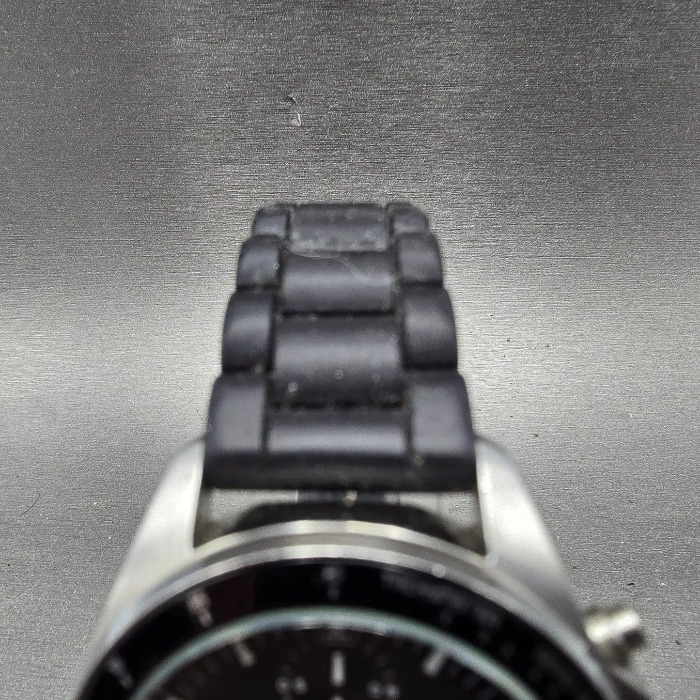 Fossil Chronograph Watch Women 37mm Black Dial Silver Tone Date CH-2644 New Batt4