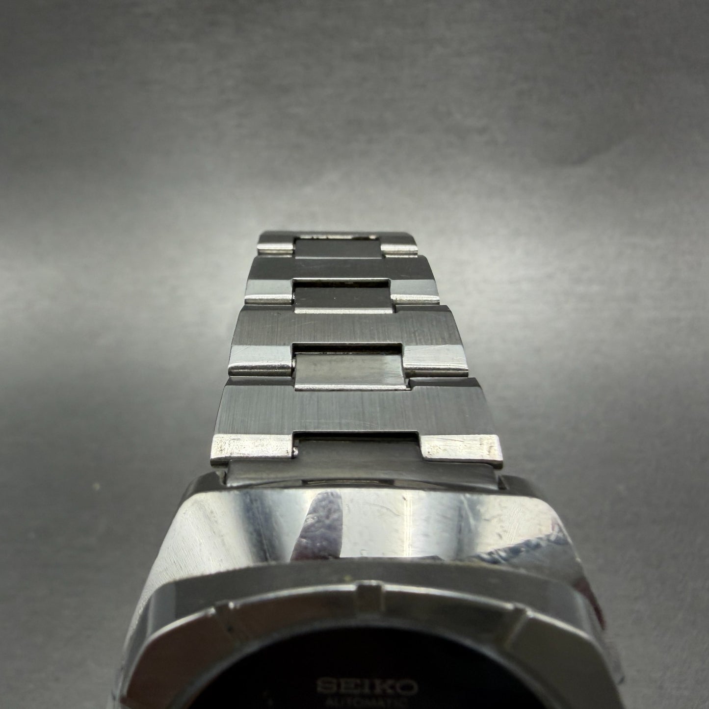 Seiko Automatic Watch Men 37mm Blue Dial Steel Daydate Hexagon 7006-7219 Runs4