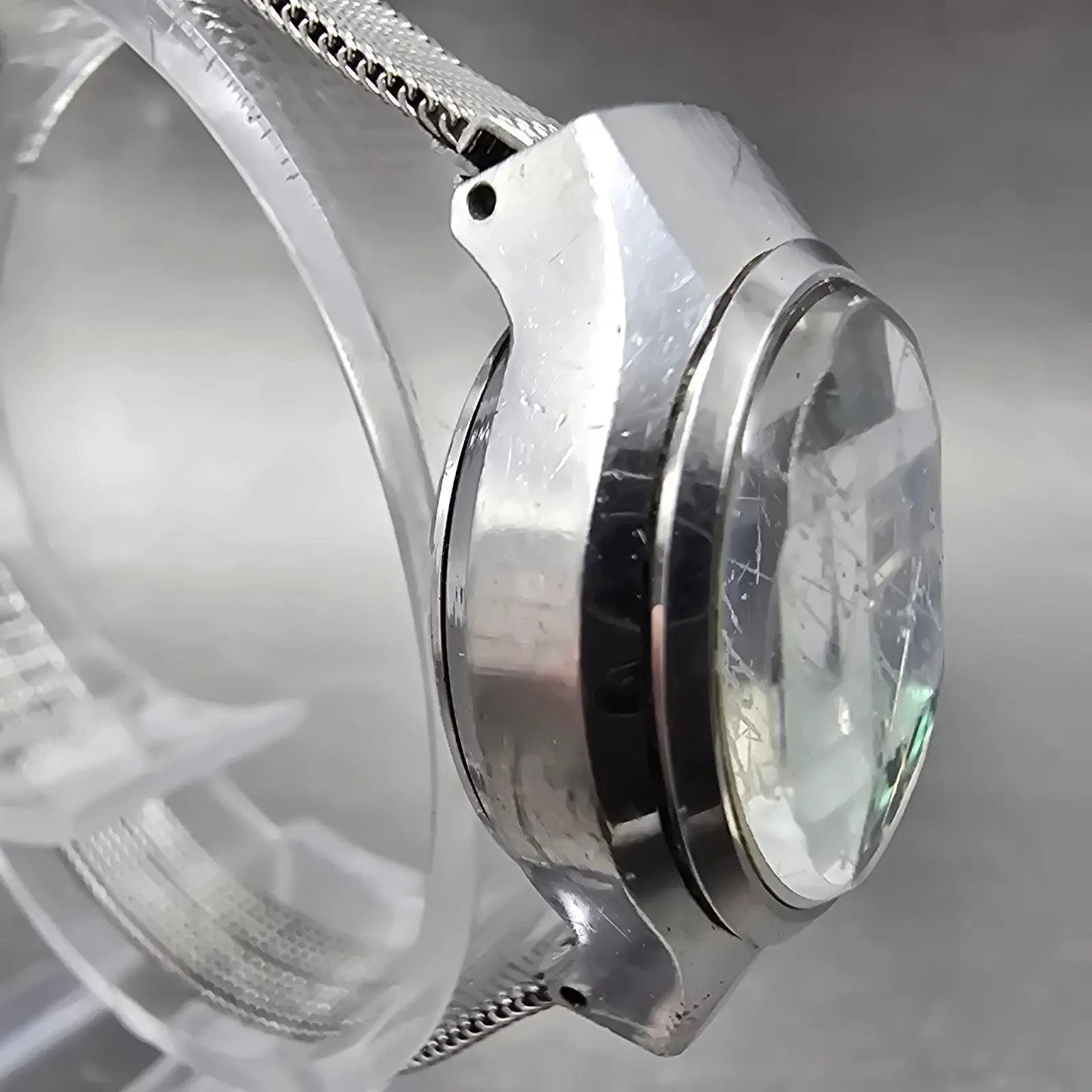 Seiko Automatic Watch Women 24mm Green Dial Silver Tone Daydate 2706-0160 PARTS4