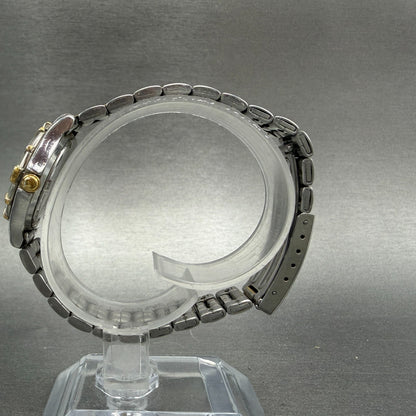 Seiko Sports 50 Watch Women 25mm Silver Dial Two Tone Round 7N82-0261 New Bat K96