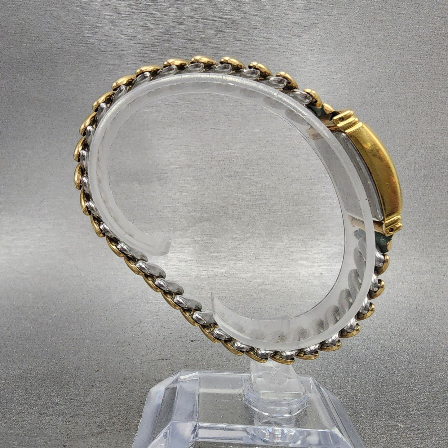Hamilton Benton Tank Watch Women 19mm Silver Dial Gold Tone Rectangle New Batt8