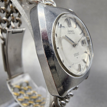 Seiko Matic Lady Special Watch Women 25mm Silver Dial Silver Tone Date Runs