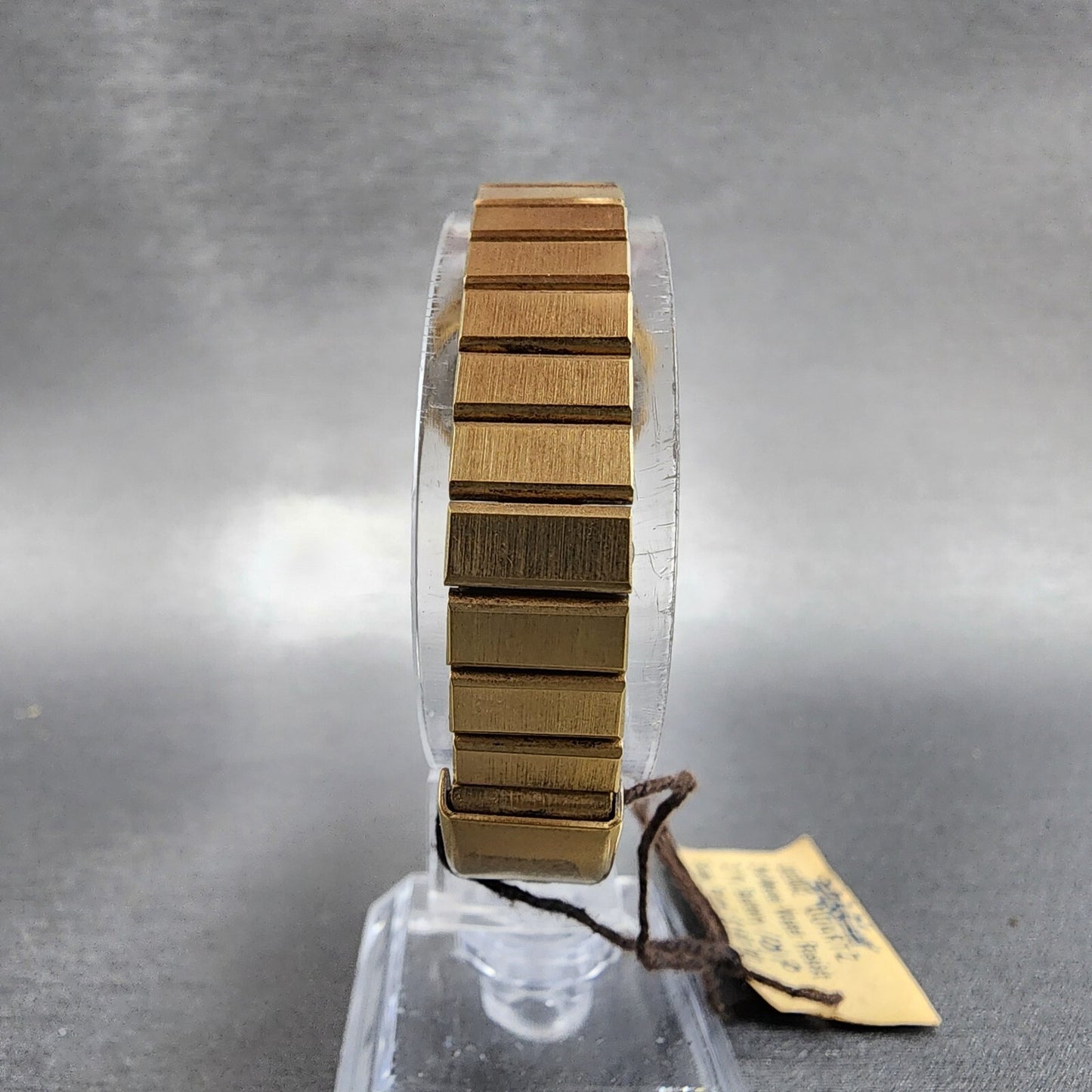 Pulsar Watch Women 24mm Black Dial Gold Tone Date Round Y6420030 New Batt NOS9