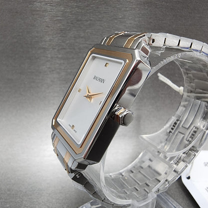 Balmain Beleganza Watch Women 25mm Silve Dial Two Tone Rectangle Rose Gold Tone2