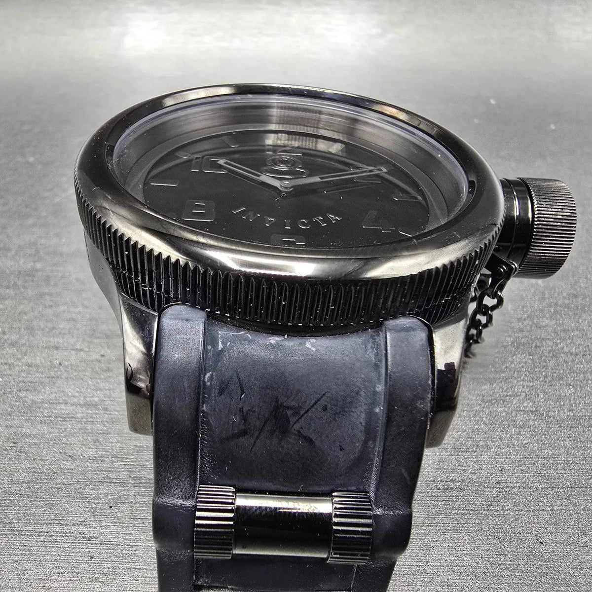Invicta Russian Diver Watch Men 51mm Black Dial Black Case Round 0394 New Batt2