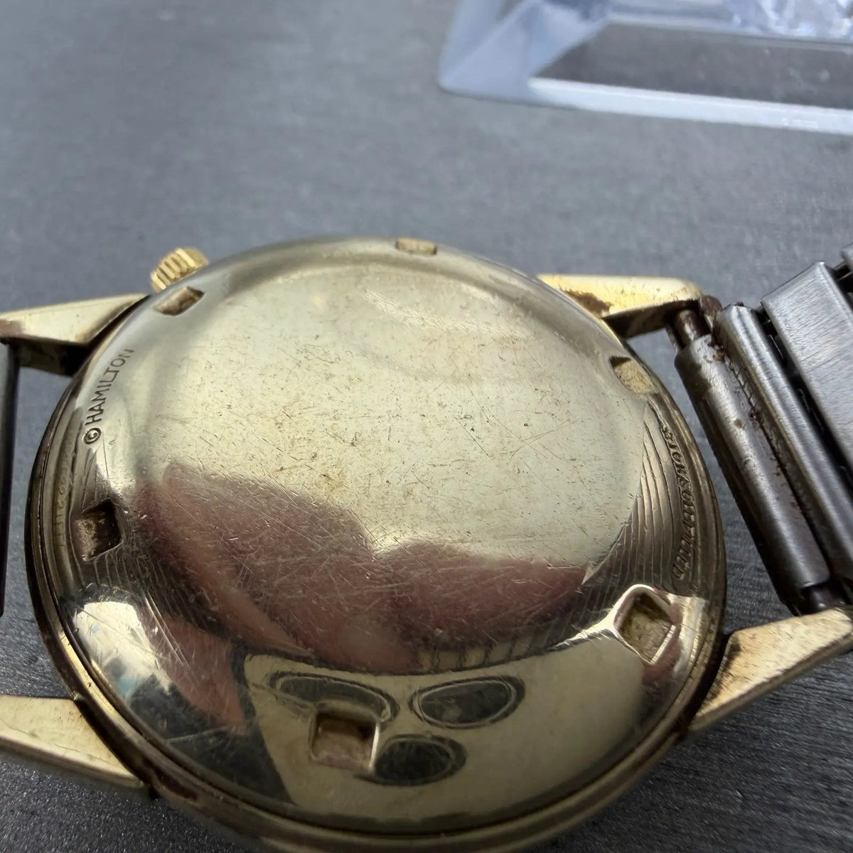 Hamilton Electric RR Special Watch Men 36mm White Dial 10K Gold Filled READ PART11