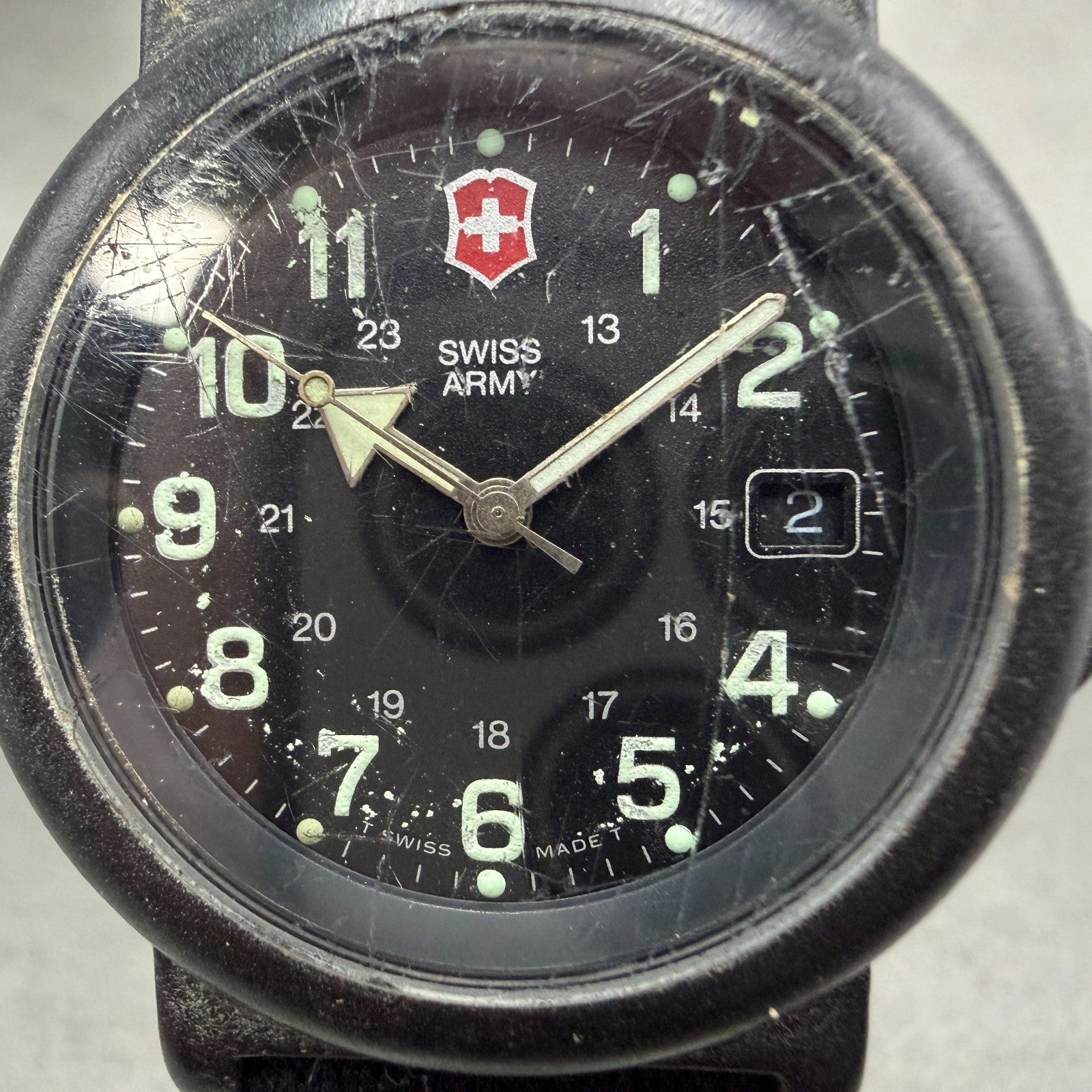 Victorinox Swiss Army Renegade Watch Men 40mm Black Dial Black Tone PARTS KTPO1