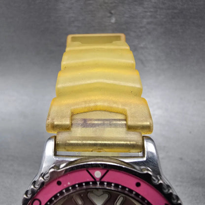 Citizen Sporte Dive Watch Women 35mm Pink Dial Silver Tone Round New Battery4