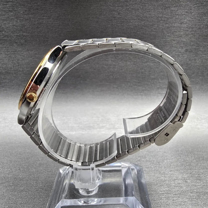 Seiko Spirit Watch Men 33mm Champagne Dial Two Tone Round 7N01-6A70 New Battery6