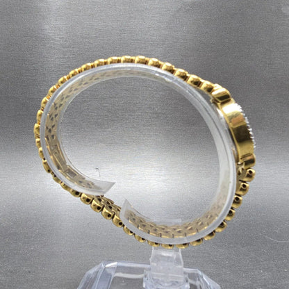 Wittnauer Watch Women 16mm Pink Dial Gold Diamond Bezel SS8234 5120 New Battery8
