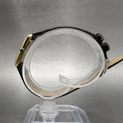 Seiko Tank Watch Women 18mm Champagne Dial Gold Tone Rectangle 14215570 New Bat6