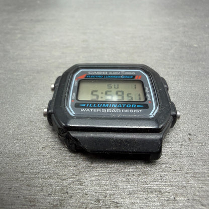 Casio Illuminator W-86 Watch Men 37mm Digital Black Alarm Chrono READ!! Newbatte2
