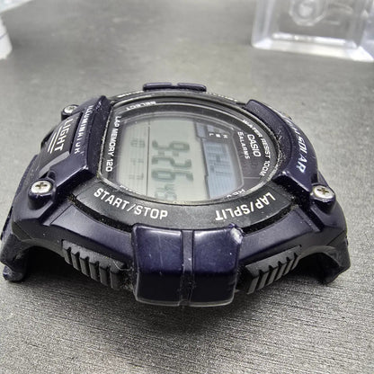 Casio W-S220 Watch Men 50mm Blue Black Alarm Chronograph Digital Solar Works5