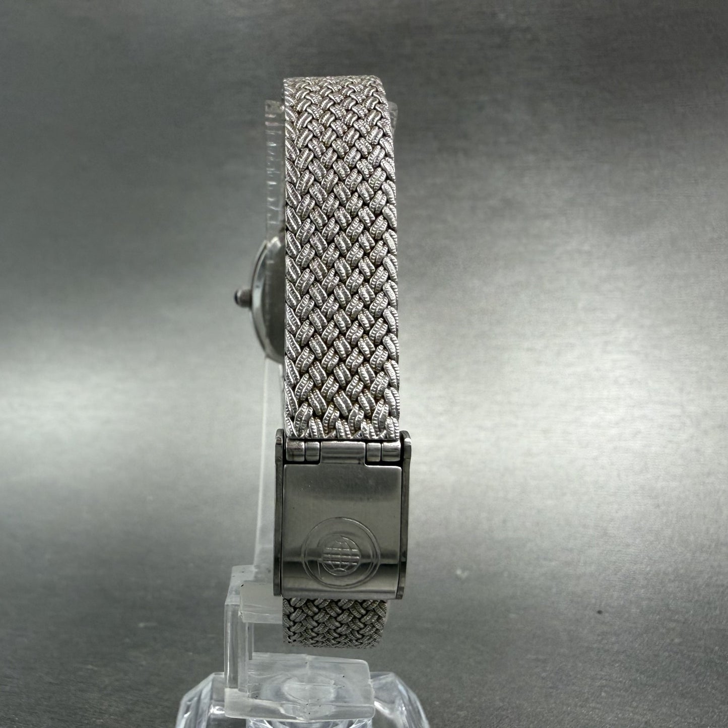 Cyma Watch Women 22mm Silver Dial Silver Tone Rectangle 616SP Mesh New Battery7