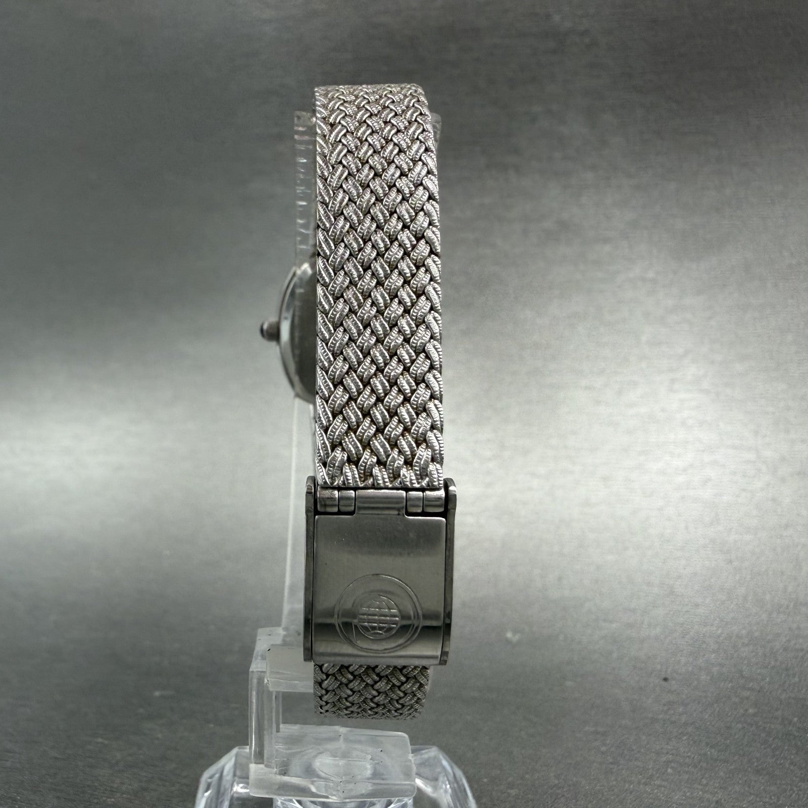 Cyma Watch Women 22mm Silver Dial Silver Tone Rectangle 616SP Mesh New Battery7