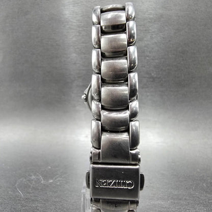 Citizen Eco-Drive Watch Women 26mm Pink Dial Silver Tone Date E011-S039941 RunsK7