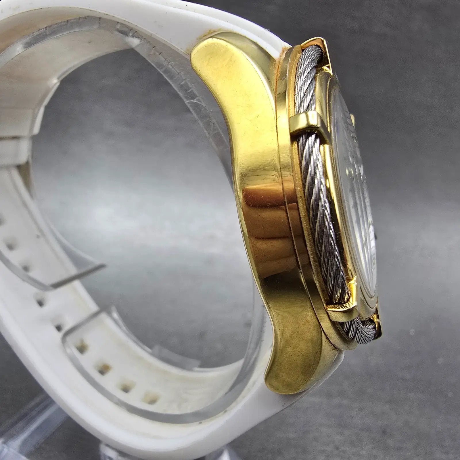 Invicta Bolt Watch Women 39mm Silver Dial Gold Tone Daydate 24456 New Battery5