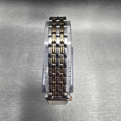 Seiko Tank Watch Women 16mm White Dial Silver Tone Rectangle 1N01-0FH0 New BatKL4