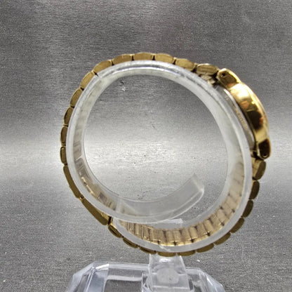 Seiko Watch Women 19mm Cream Dial Gold Tone Round Vintage V401-0988 New BatteryK8