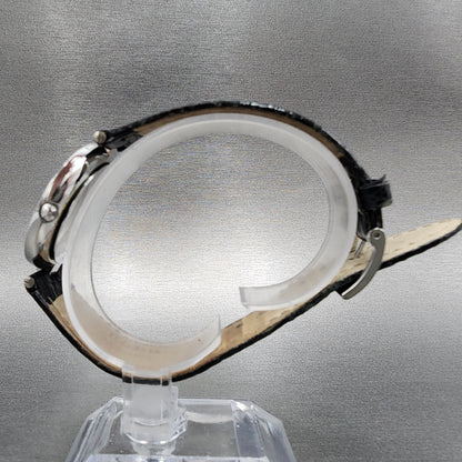 Rado Florence Watch Men 32mm Silver Dial Steel Date Round NO CRYSTAL New Batt