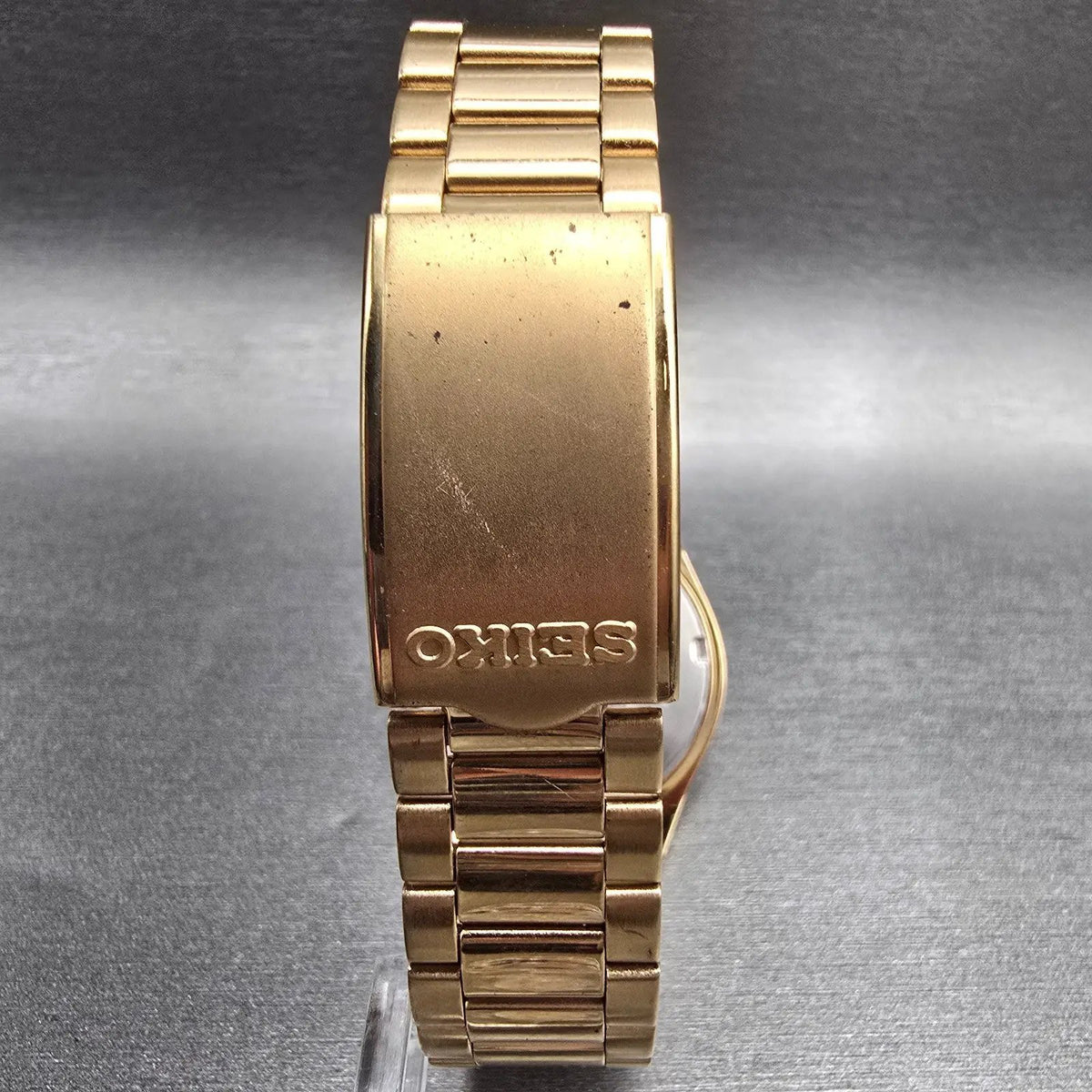 Seiko Union Pacific Watch Men 35mm Ivory Dial Gold Tone 5Y23-8049 New Battery7