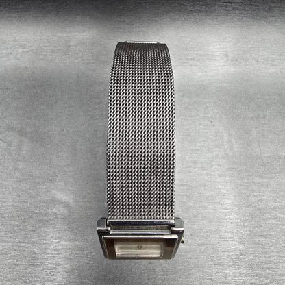 Skagen Tank Watch Women 23mm Silver Dial Two Tone Square 272SGS New Battery 234