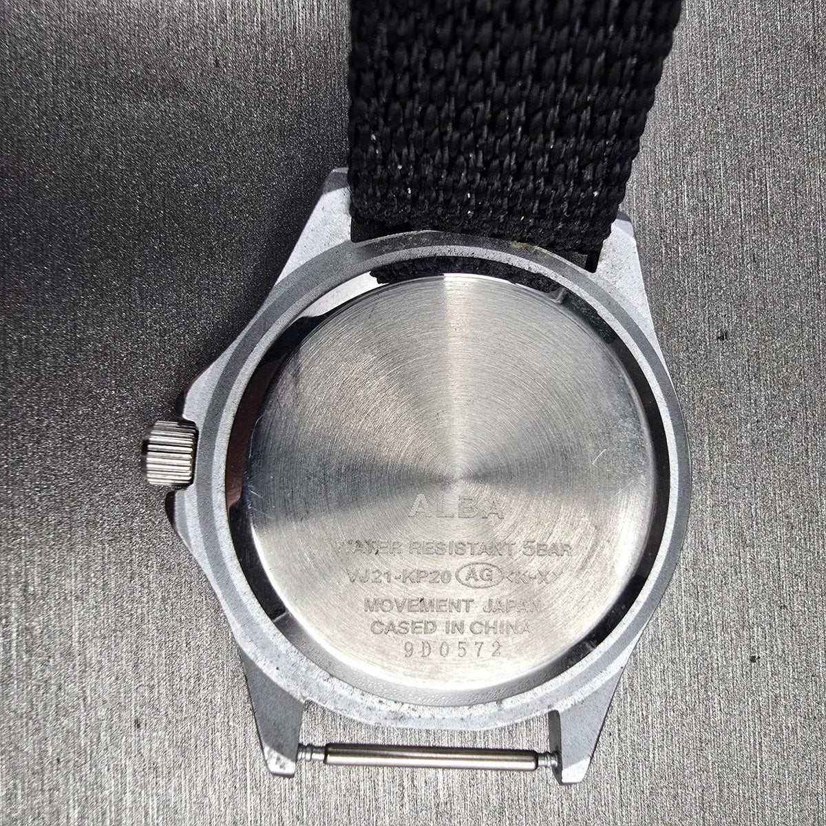 Seiko Alba Watch Men 36mm Luminous Dial Silver Tone Round VJ21-KP20 New Battery10